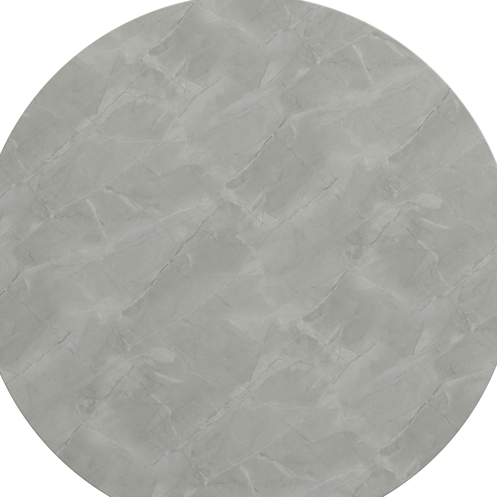 Dieter Knoll Loungetisch MARI Runder Loungetisch mit grauer Marmoroptik, Draufsicht