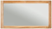 Rechteckiger Spiegel mit Holzrahmen, Frontalansicht