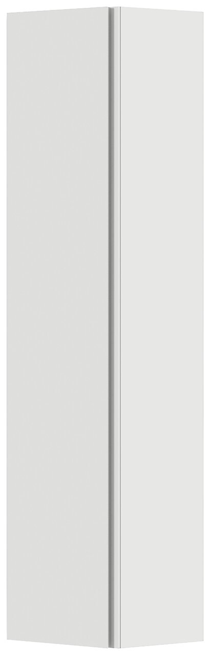 Moderano Hänge-Garderobenschrank LECCO Weißer Hänge-Garderobenschrank mit einer Tür, frontale Ansicht