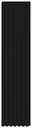 XORA Dekopaneel 4er-Set lang LUND Schwarzes Dekopaneel mit vertikalen Streifen, Frontalansicht