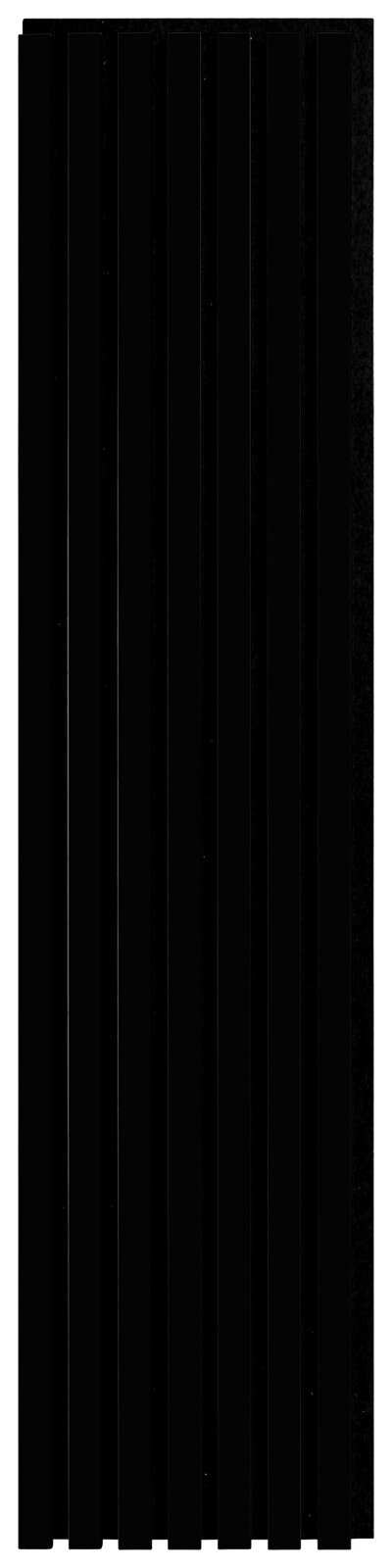 XORA Dekopaneel 4er-Set lang LUND Schwarzes Dekopaneel mit vertikalen Streifen, Frontalansicht