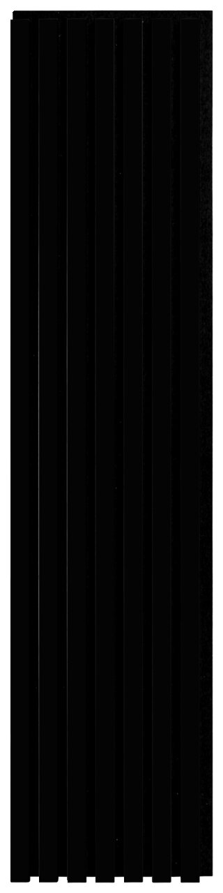 XORA Dekopaneel 4er-Set lang LUND Schwarzes Dekopaneel mit vertikalen Streifen, Frontalansicht