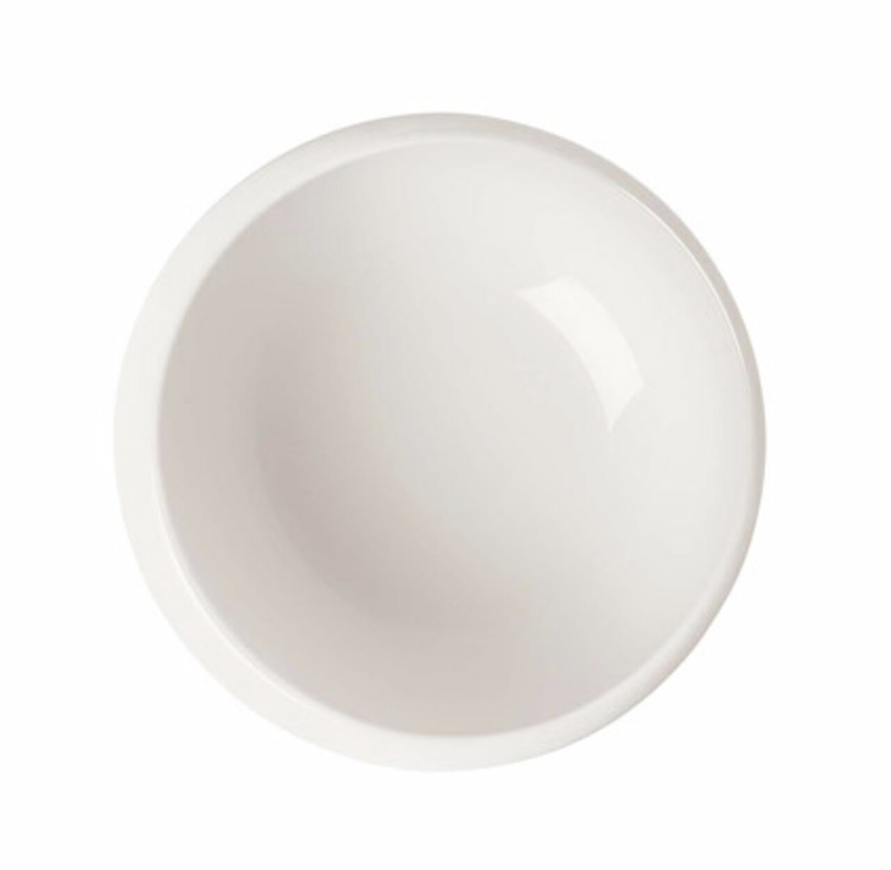 Witte dipschaal NewMoon 40 ml, bovenaanzicht