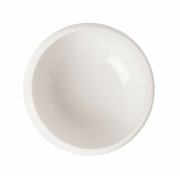 Witte dipschaal NewMoon 40 ml, bovenaanzicht