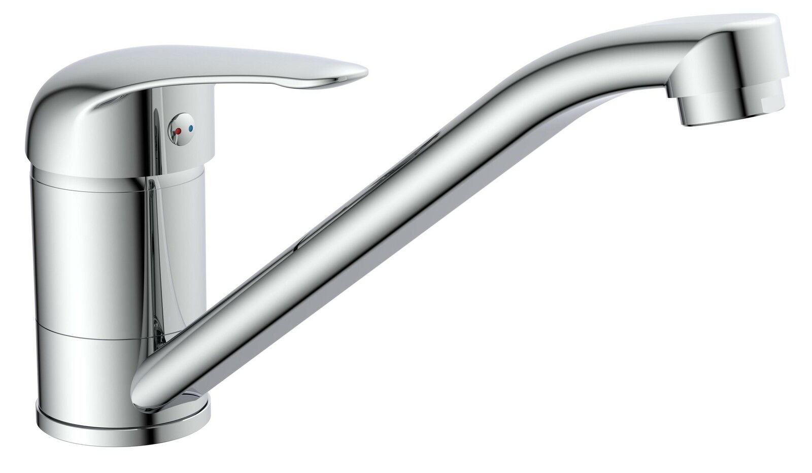 Schütte Spültischarmatur MAGNA Moderne Spültischarmatur aus glänzendem Chrom, seitliche Ansicht
