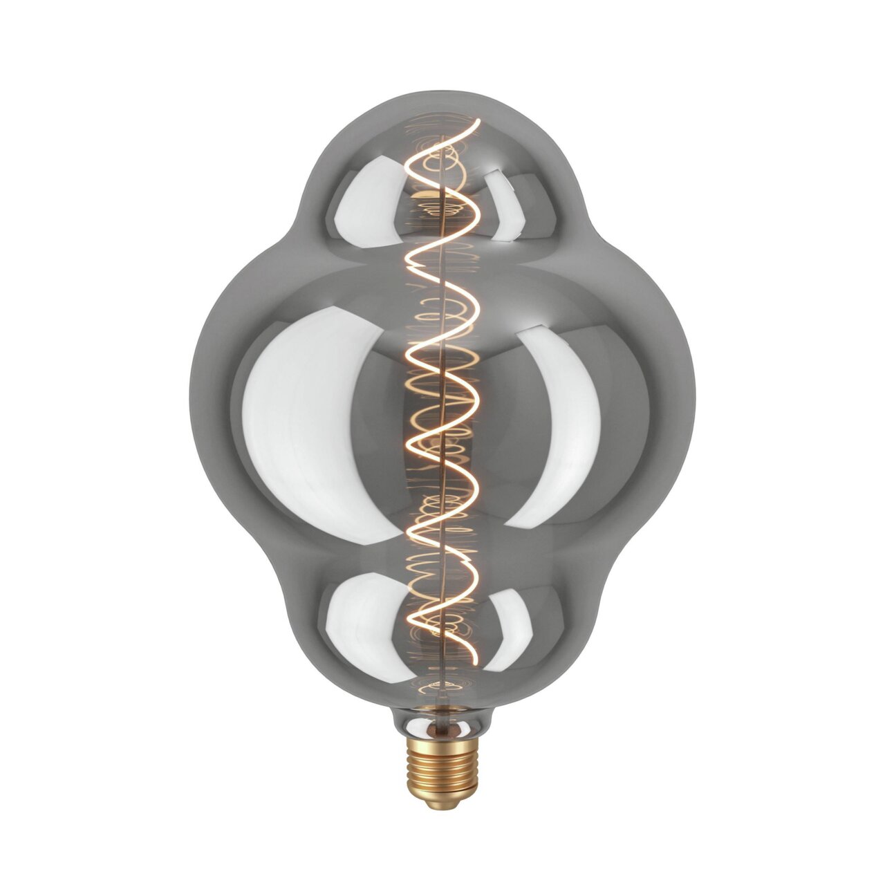 Eglo Leuchten Leuchtmittel Glühbirne mit dekorativem, spiralförmigem Glühfaden, seitliche Perspektive