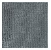 Grauer Badteppich 60x60 cm in Nahaufnahme von oben