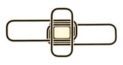 Moderne LED-Deckenleuchte mit geometrischem Design, Ansicht von unten