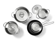 Topfset 5-tlg. aus Edelstahl, Draufsicht
