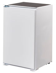 Weißer Küchenschrank aus der Perspektive von vorne links