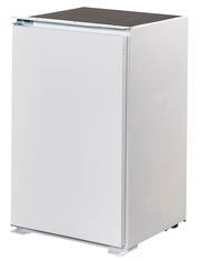 Weißer Küchenschrank aus der Perspektive von vorne links