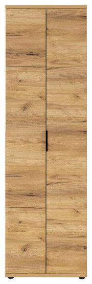 Garderobenschrank aus Holz mit zwei Türen, Frontalansicht