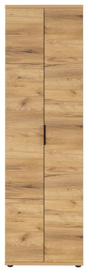 Garderobenschrank aus Holz mit zwei Türen, Frontalansicht
