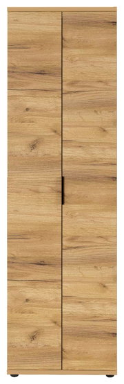 Garderobenschrank aus Holz mit zwei Türen, Frontalansicht
