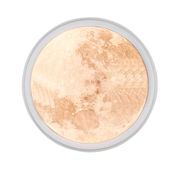 Runde LED-Deckenleuchte mit Mondmotiv, Ansicht von unten