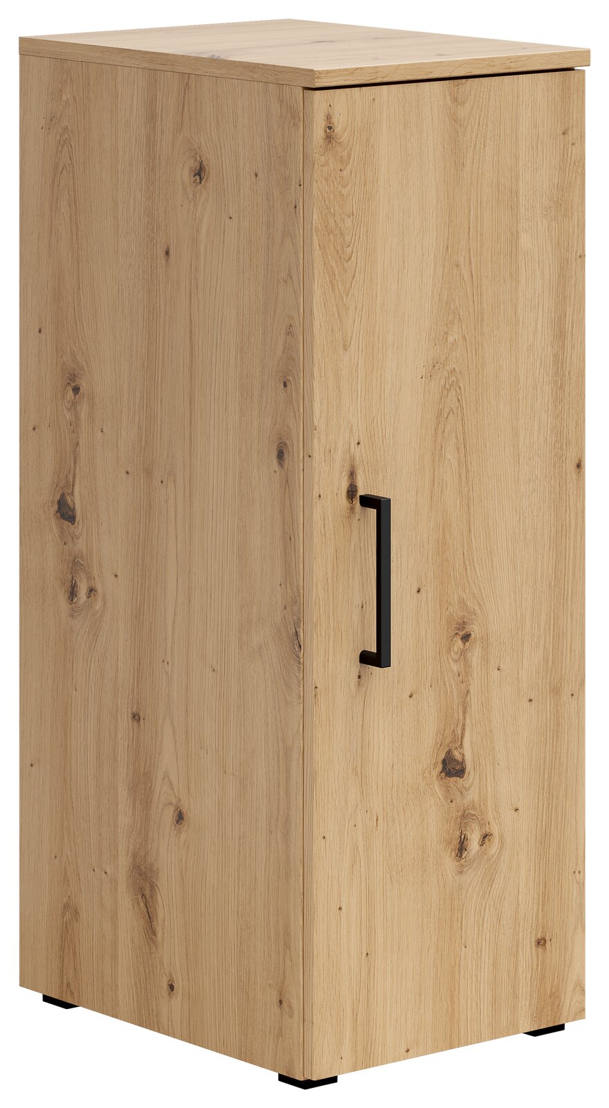 Carryhome Mehrzweckschrank MULTISTAURAUM Mehrzweckschrank aus Holz mit natürlicher Maserung, seitliche Perspektive