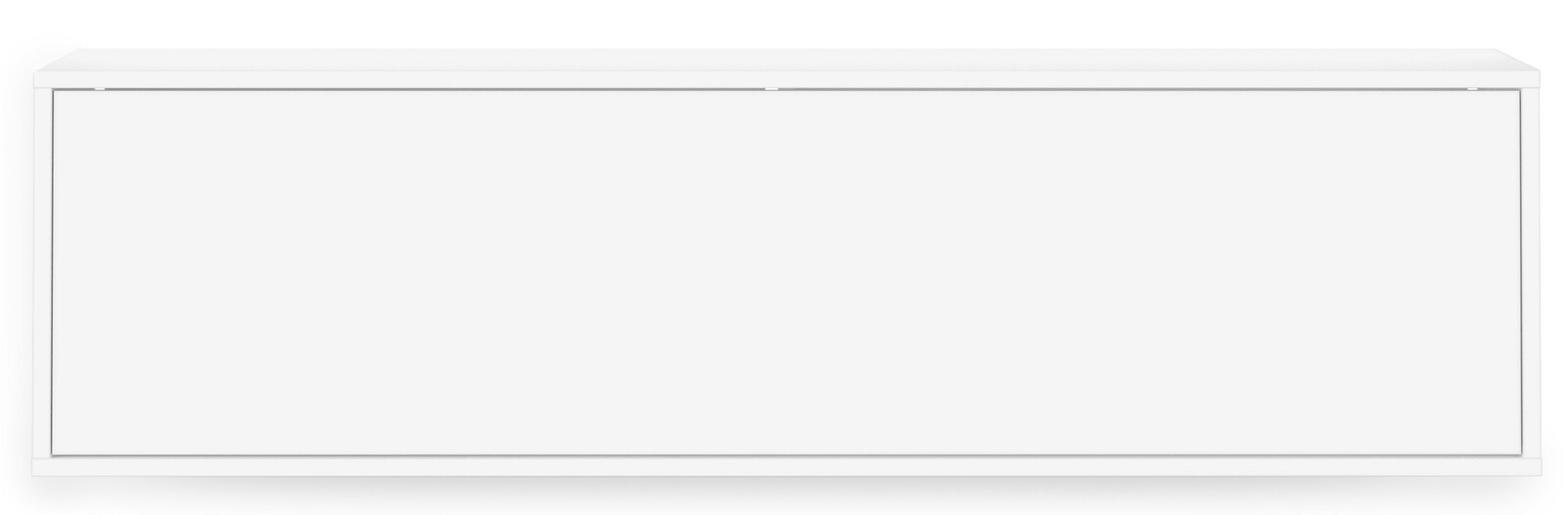 Weißes Hängeelement, frontale Ansicht