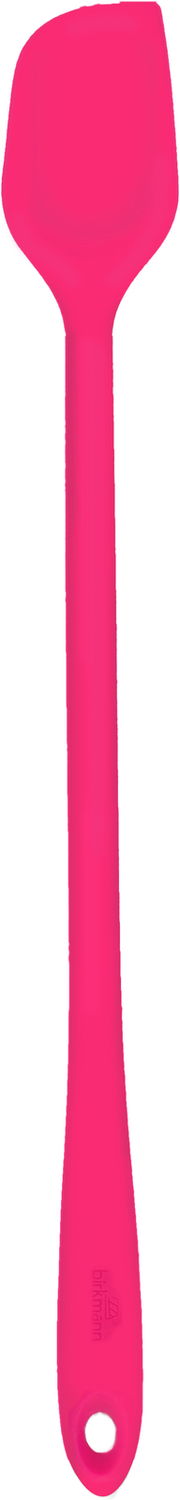 Pinkfarbener Silikonspatel, Ansicht von oben