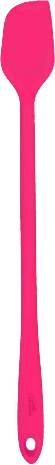 Pinkfarbener Silikonspatel, Ansicht von oben