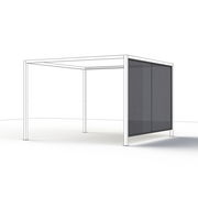 Moderner Sichtschutz Ranotex in einem minimalistischen Design, seitliche Perspektive