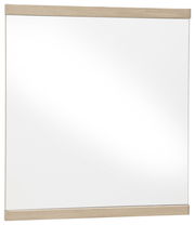 Rechteckiger Wandspiegel mit Holzrahmen, Frontalansicht