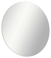 Runder Spiegel in Frontalansicht
