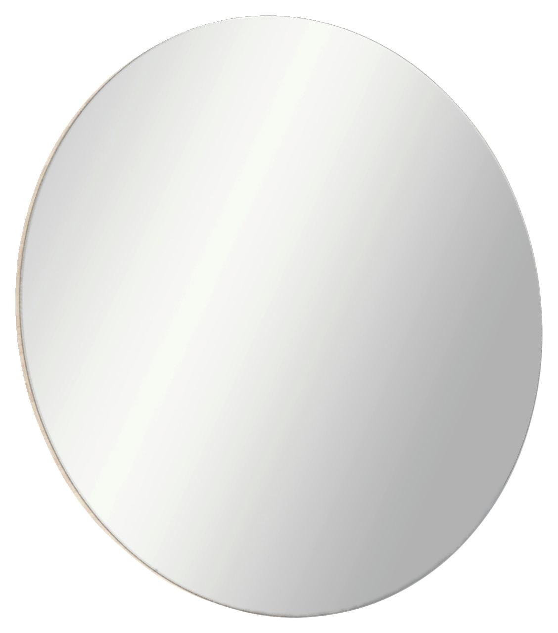 Runder Spiegel in Frontalansicht