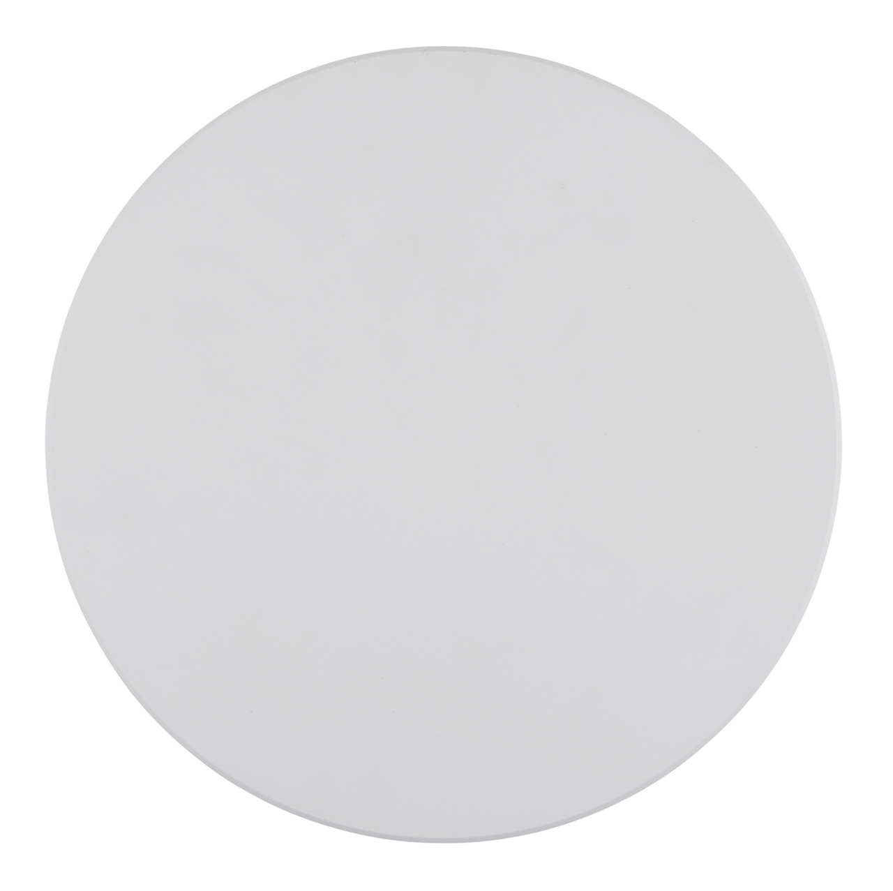 Runde, weiße LED-Außenwandleuchte, Draufsicht