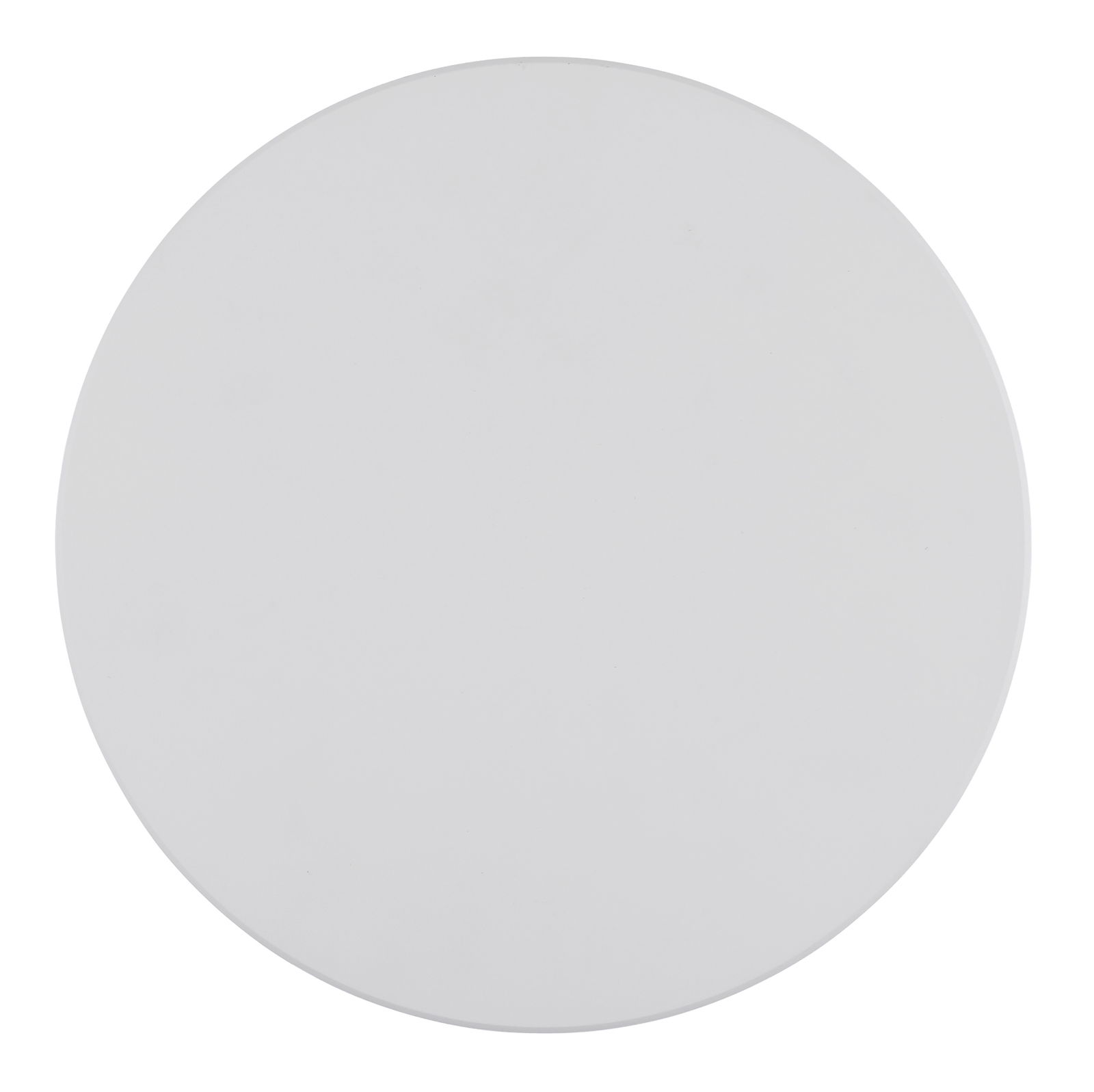 Runde, weiße LED-Außenwandleuchte, Draufsicht