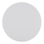 Runde, weiße LED-Außenwandleuchte, Draufsicht