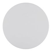 Ronde, witte LED-buitenwandlamp, bovenaanzicht