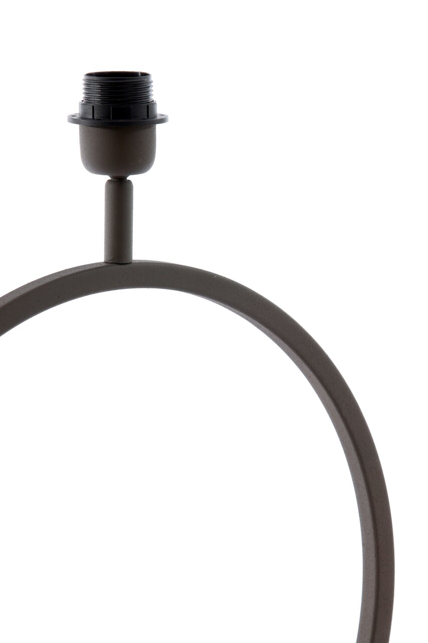 Light&Living Lampenfuß LIVA Moderner Lampenfuß in Ringform aus Metall, seitliche Perspektive