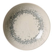 Suppenteller Cecina 21cm in Grau mit einzigartigem Muster, Draufsicht