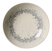 Suppenteller Cecina 21cm in Grau mit einzigartigem Muster, Draufsicht