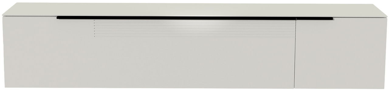 Moderano XL Hänge-Lowboard BORMIO Frontansicht eines modernen, weißen XL Hänge-Lowboards mit glatter Oberfläche und dezentem Design.