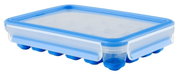 Eiswürfelbox Clip & Close in blauer Farbe, seitliche Perspektive