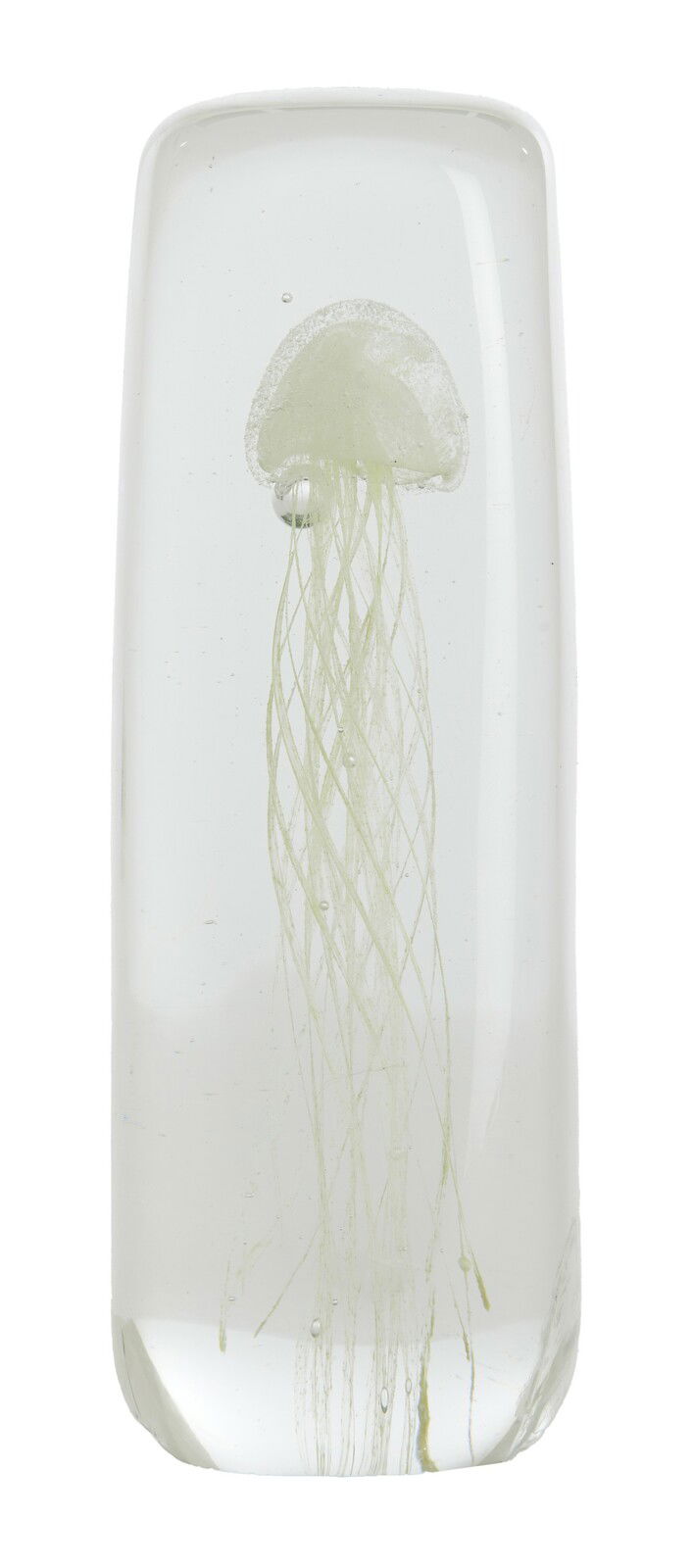 Light&Living Ornament JELLYFISH Glasornament mit einer eingearbeiteten Qualle, frontal betrachtet.