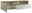 TV-Lowboard mit offenem Schrank und Schublade, Ansicht von vorne links