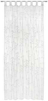 Schlaufenschal Florence mit zartem floralen Muster, frontal aufgenommen.