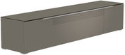 XL TV-Lowboard in moderner, grauer Optik, seitliche Perspektive