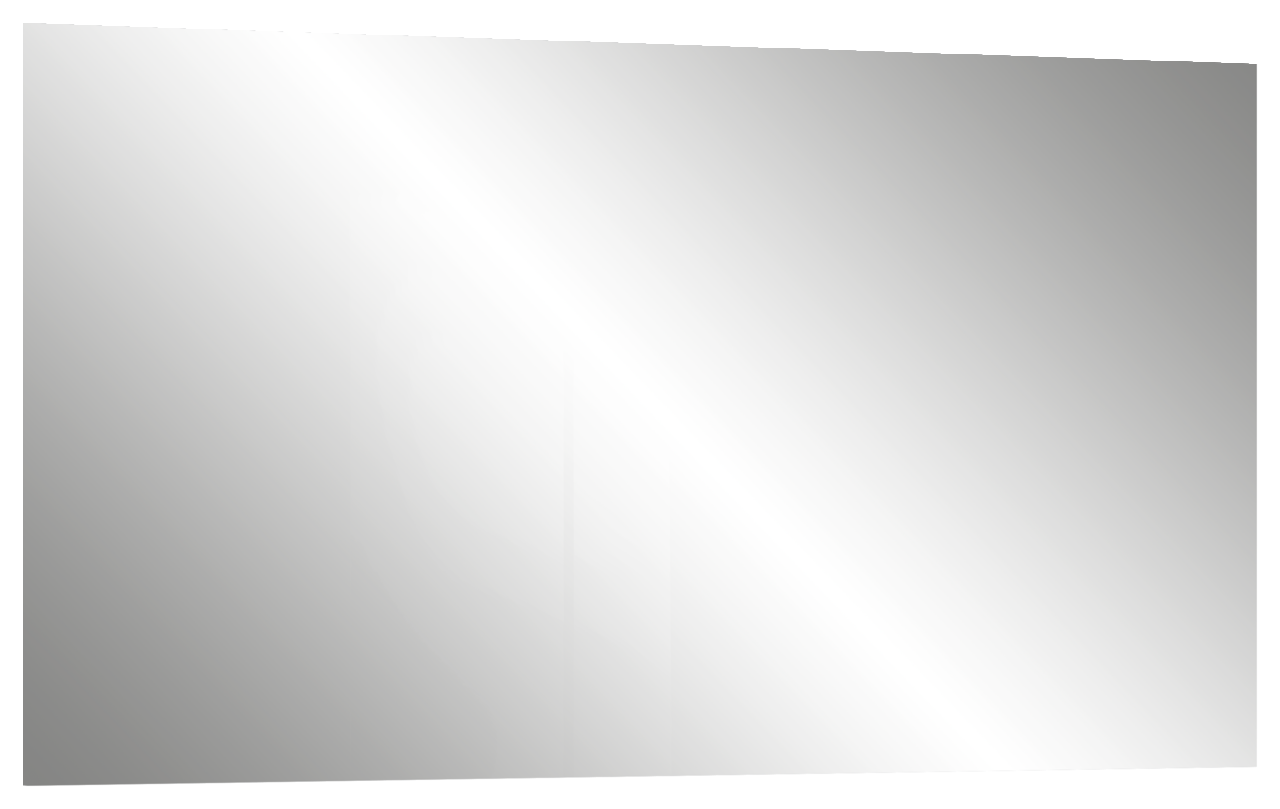 Rechteckiger Spiegel in schräger Perspektive