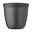 Schwarzer Snackpot Ellipse 500ml, Frontalansicht