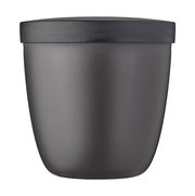 Schwarzer Snackpot Ellipse 500ml, Frontalansicht