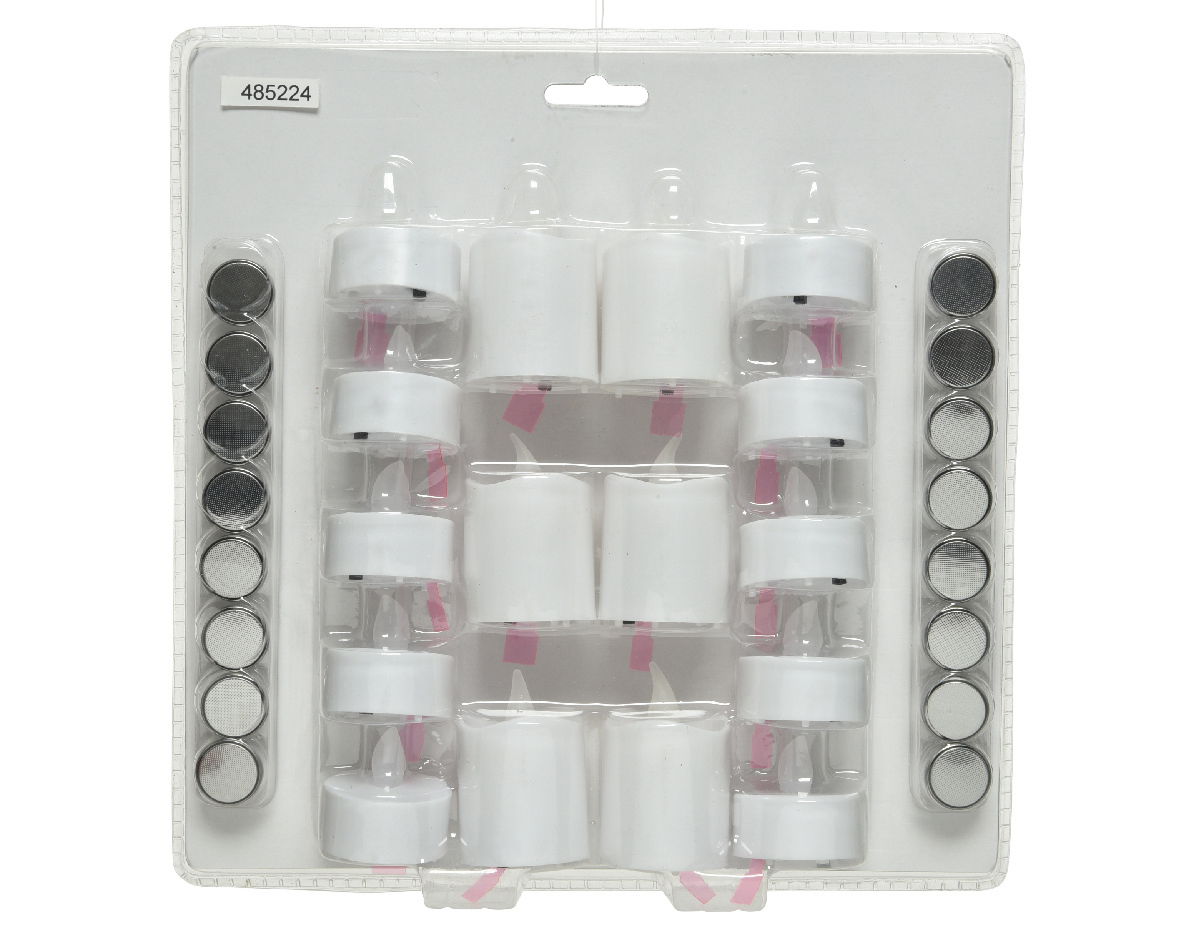 Lumineo LED-Teelicht-Set LED Teelicht-Set mit Batterien, Vorderansicht