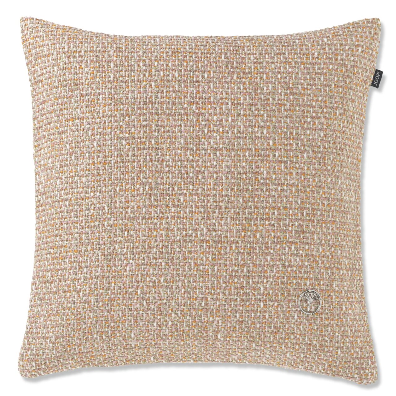 JOOP! Sierkussenhoes J!GRAND Sierkussenhoes in beige en oranje tinten met geweven structuur, vierkant, vooraanzicht