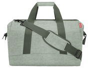 Grüne Reisetasche mit Schultergurt, Vorderansicht