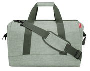 Grüne Reisetasche mit Schultergurt, Vorderansicht