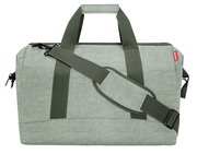 Grüne Reisetasche mit Schultergurt, Vorderansicht