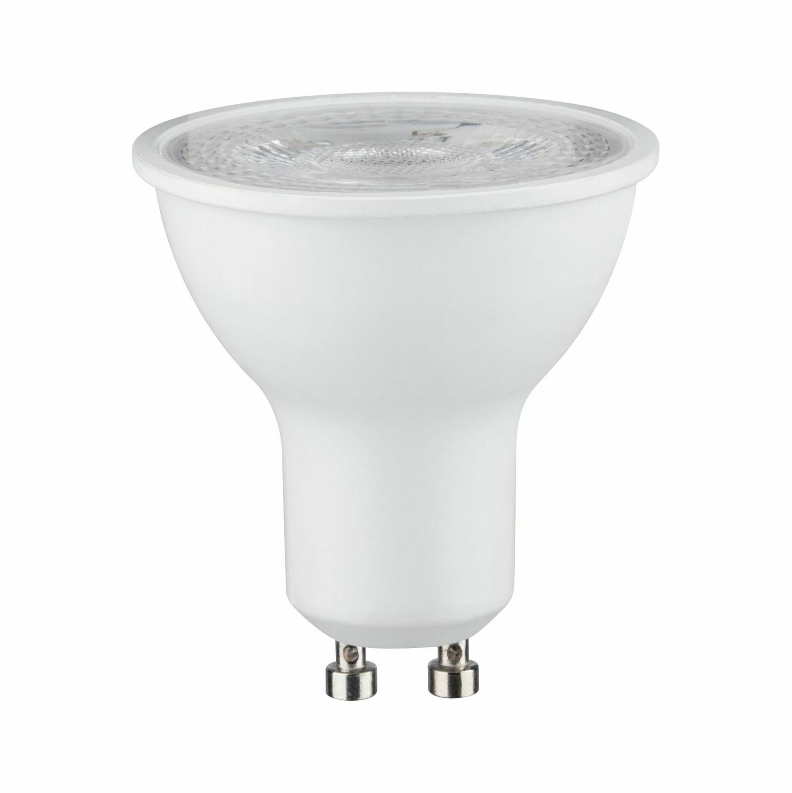 LED Leuchtmittel mit GU10-Sockel, seitliche Perspektive