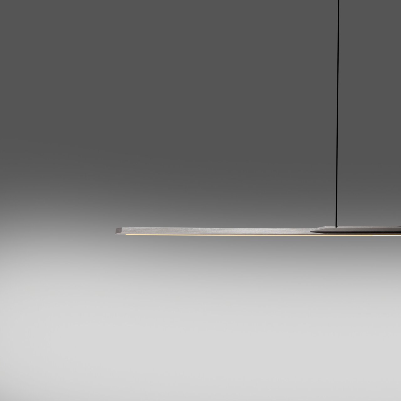 Moderne Pendelleuchte PURE Surface von Paul Neuhaus in seitlicher Perspektive, minimalistisch und elegant gestaltet.